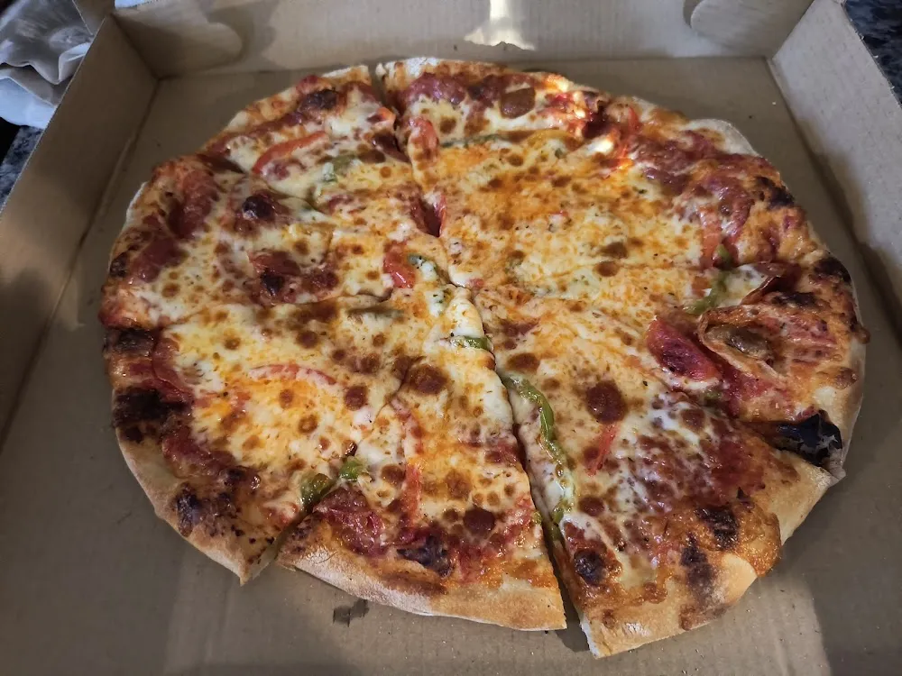 Pepperoni and Bell Pepper Pizza